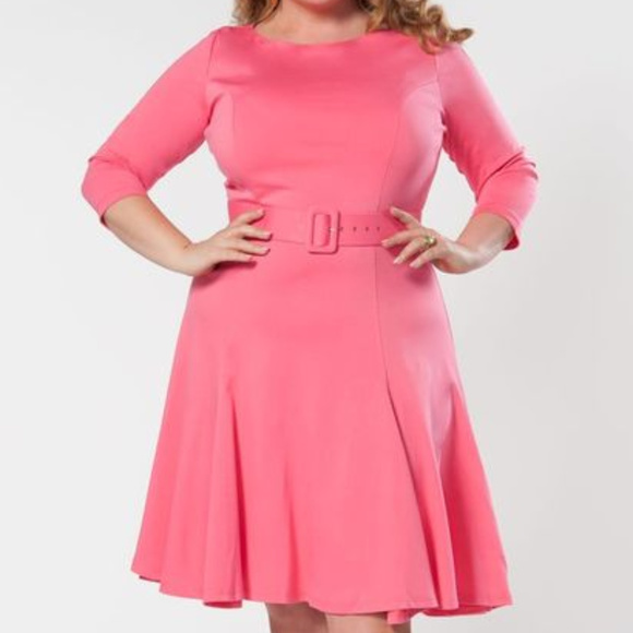 Pinup Couture Dresses & Skirts - Laura Byrnes California Sabrina Dress in Coral